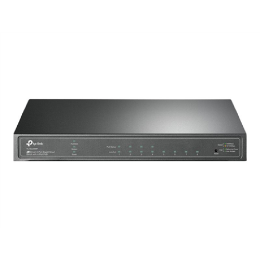 TP-LINK , JetStream 8-Port Gigabit Smart Switch , TL-SG2008P , Web Managed , Desktop , PoE+ ports quantity 4 , Power supply type External