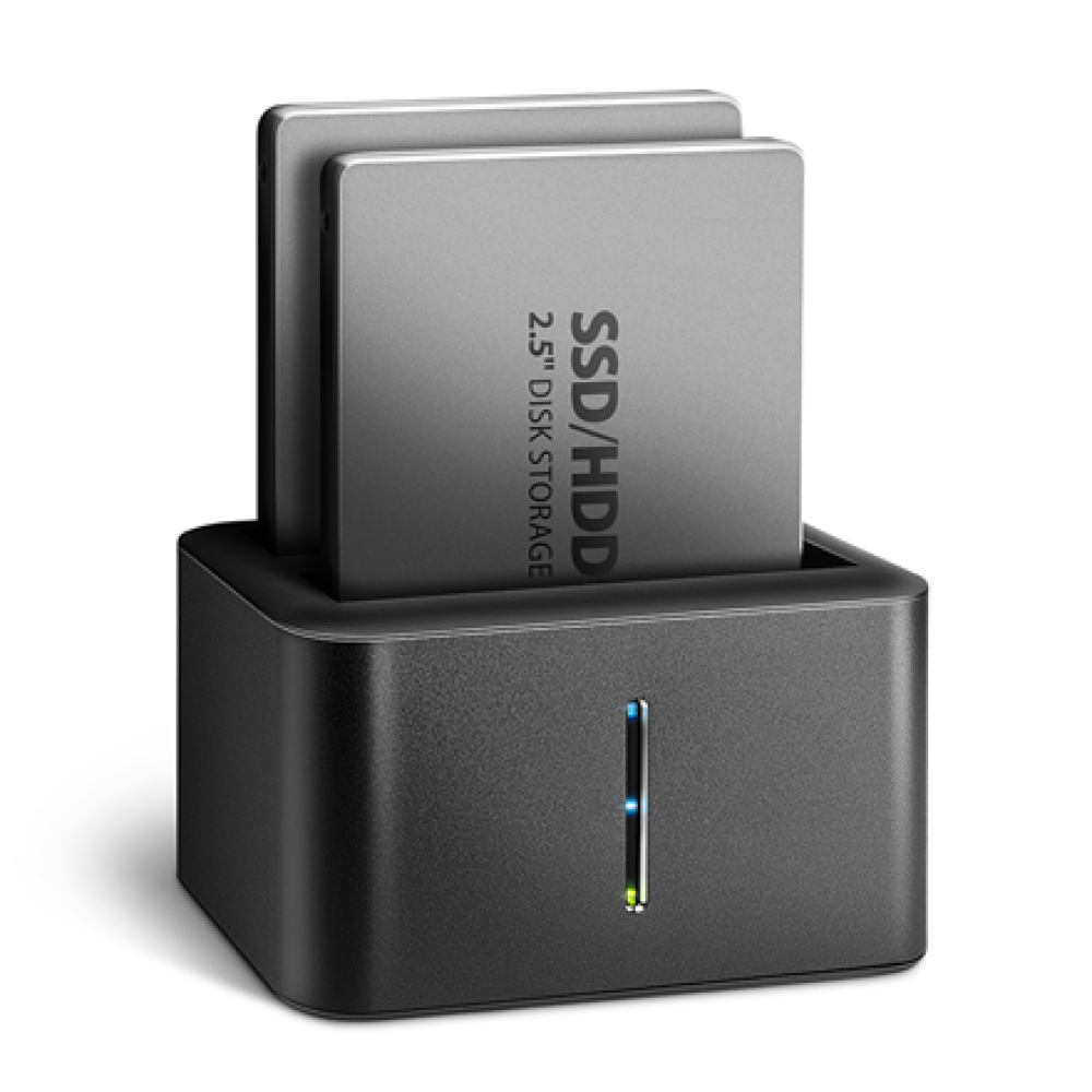AXAGON , SuperSpeed USB DUAL 2.5 SSD/HDD MINI dock , ADSA-D25