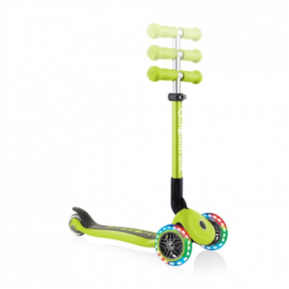 Globber , Junior Scooter , Green , Scooter Junior Foldable Fantasy Lights , 437-106