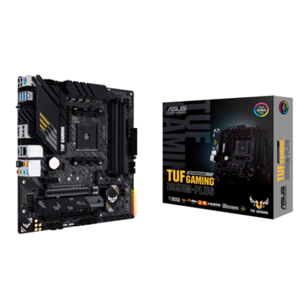 Asus , TUF Gaming B550M-Plus , Processor family AMD , Processor socket AM4 , DDR4 , Memory slots 4 , Chipset AMD B , Micro ATX