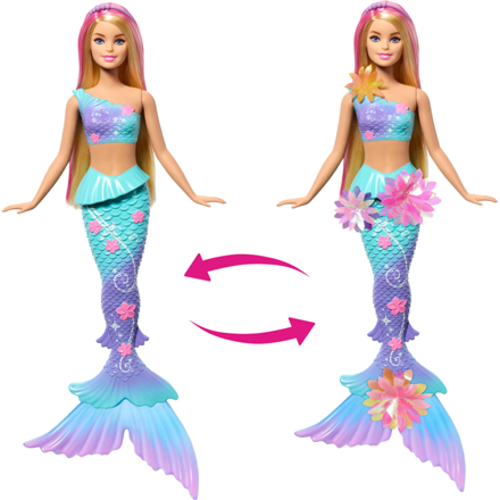 Barbie , Dreamtopia Blooming Magic blonde mermaid, JDM72