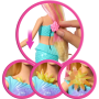 Barbie , Dreamtopia Blooming Magic blonde mermaid, JDM72