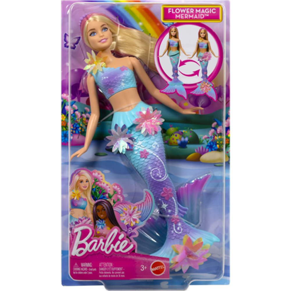 Barbie , Dreamtopia Blooming Magic blonde mermaid, JDM72