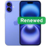 Apple Renewed Grade B , Apple iPhone 16 , Ultramarine , 6.1 , Super Retina XDR , 128 GB , 5G , iOS