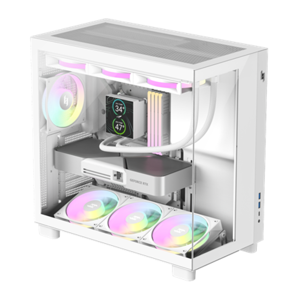 Gamemax Case , NEX C53 WH , ATX/BTF