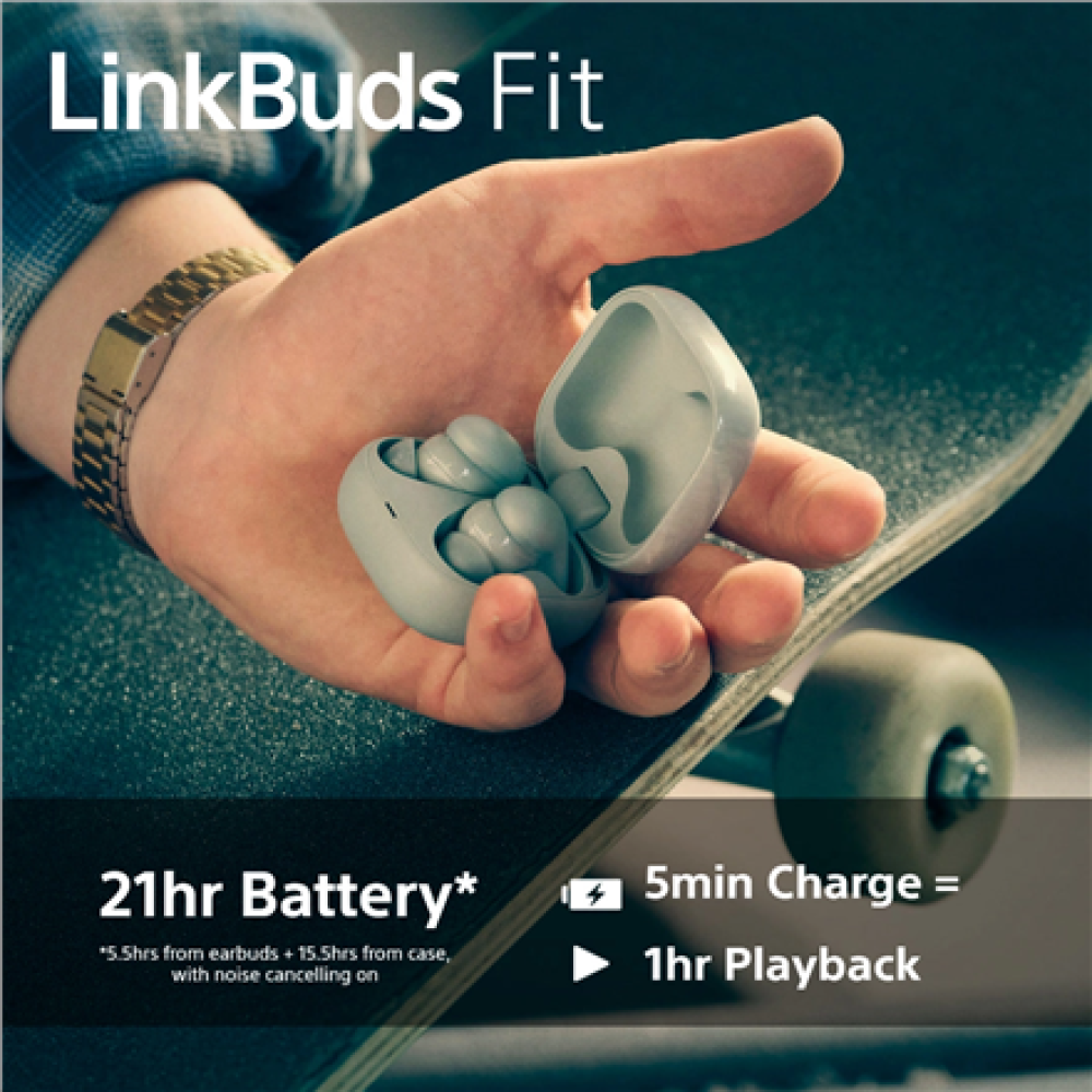 Sony Headphones , WF-LS910N LinkBuds Fit , Bluetooth , In-ear , Noise canceling , Wireless , Green