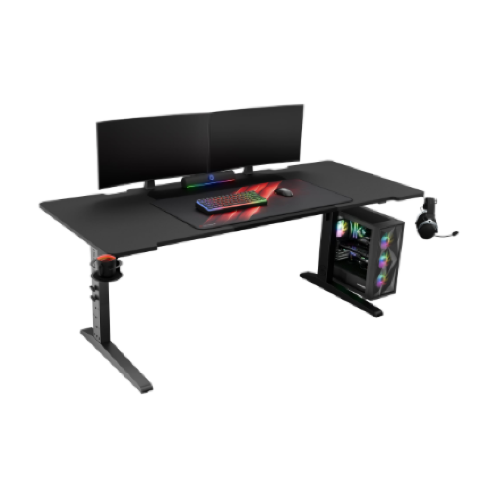 Genesis , Modular Gaming Desk , Holm 180 RGB , Anthracite Black