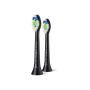 Philips Replacement brush heads , HX6062/88 Sonicare Optimal White , Heads , For adults , Number of brush heads included 2 , Black