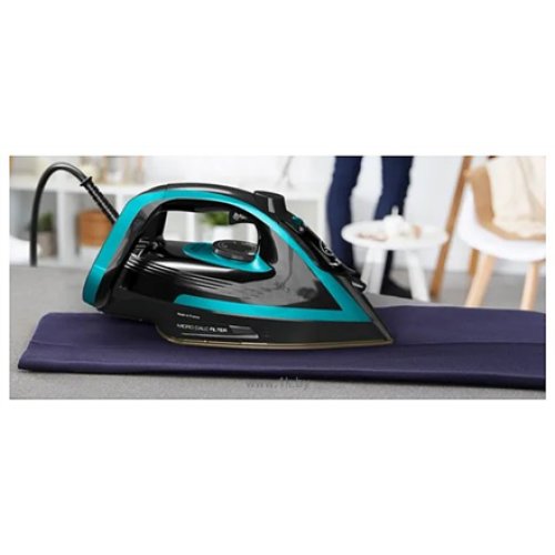 TEFAL , Iron , FV8066E0 , Steam Iron , 3000 W , Water tank capacity 270 ml , Continuous steam 50 g/min , Steam boost performance 280 g/min , Black/Blue