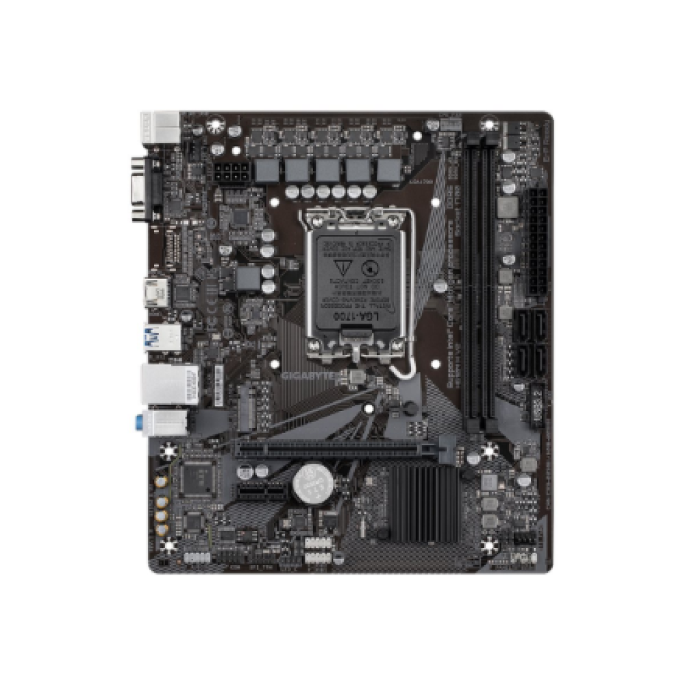 Gigabyte , H610M H V2 G1.0 , Processor family Intel , Processor socket LGA1700 , DDR5 , Supported hard disk drive interfaces M.2, SATA , Number of SATA connectors 4