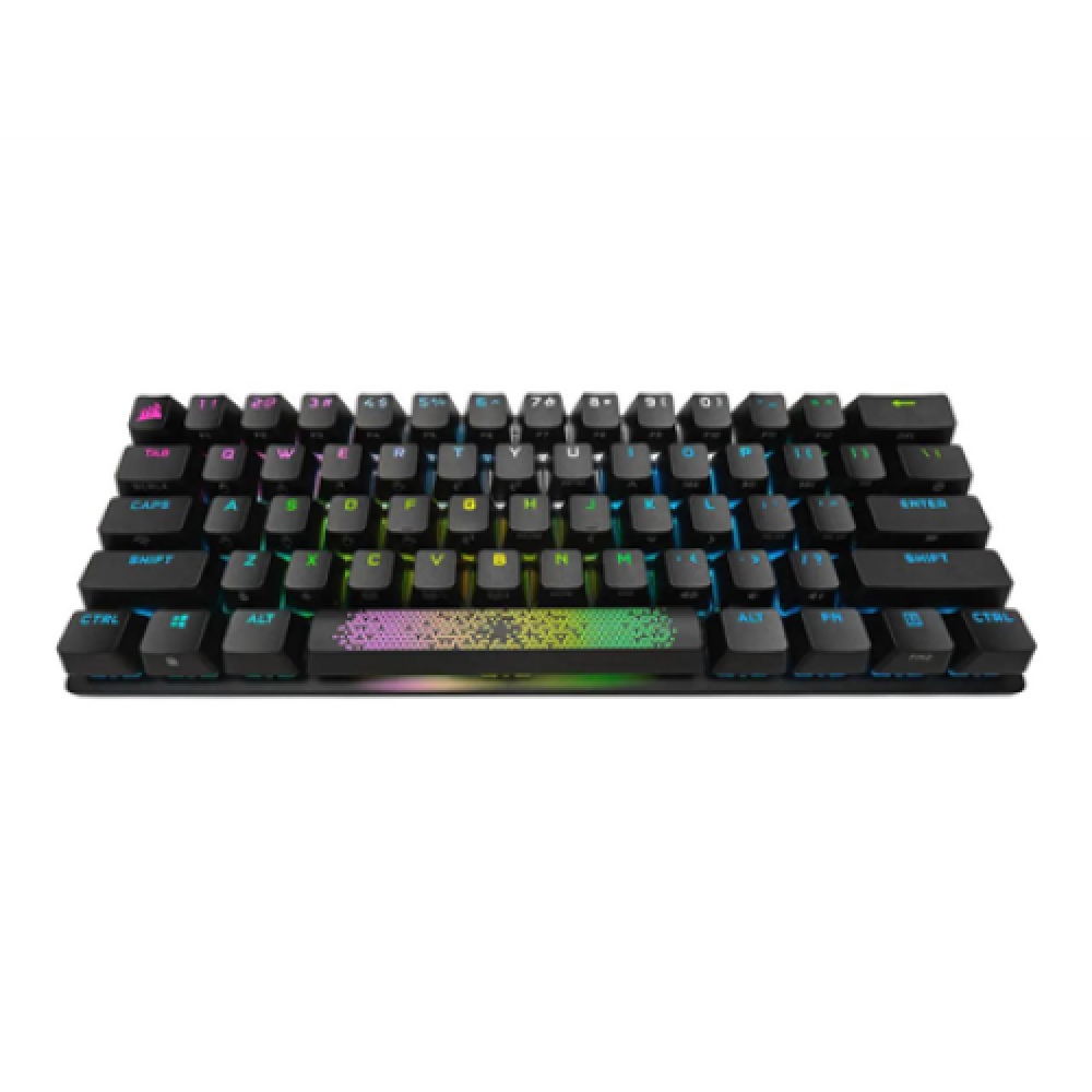 Corsair Gaming Keyboard K70 PRO MINI, RGB LED light, NA, Black, Wireless