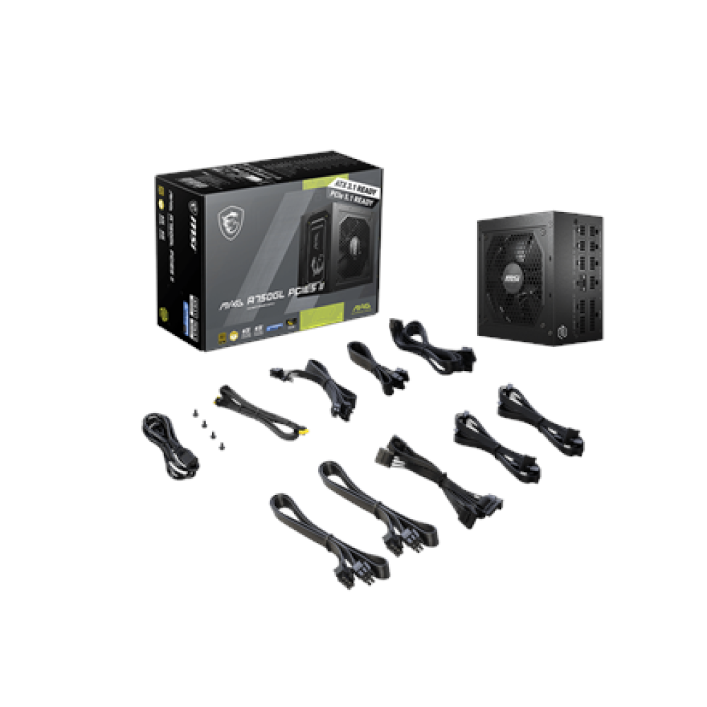 MSI Power Supply , MAG A750GL PCIE5 II , 750 W