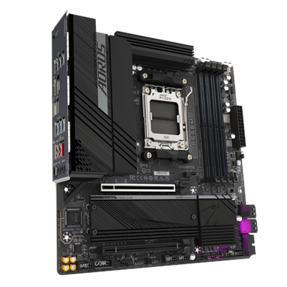 Gigabyte B650M AORUS ELITE (rev. 1.3) , Processor family AMD , Processor socket AM5 , DDR5 , Supported hard disk drive interfaces SATA, M.2 , Number of SATA connectors 4