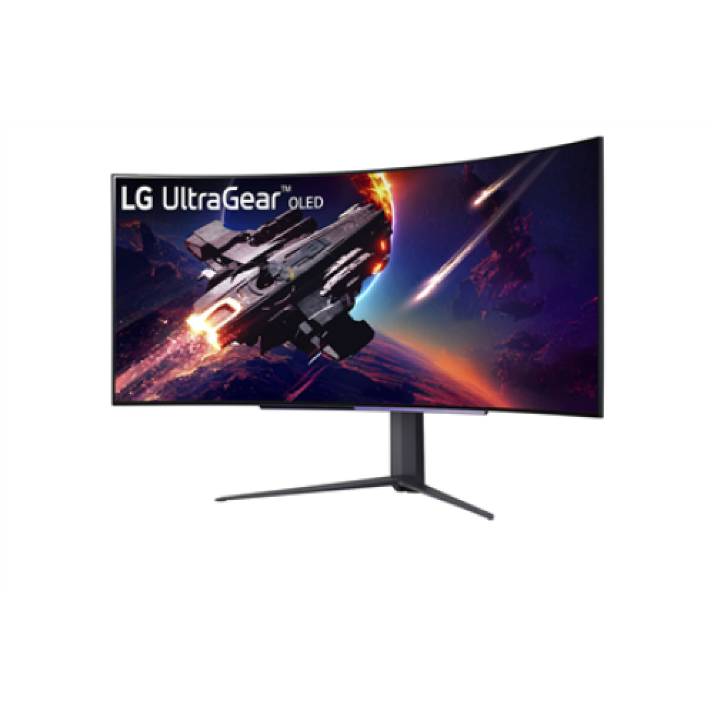 LG , UltraGear Curved OLED Gaming Monitor , 45GR95QE-B , 45 , WQHD , 21:9 , 240 Hz , 0.03 ms , 3440 x 1440 , HDMI ports quantity 2