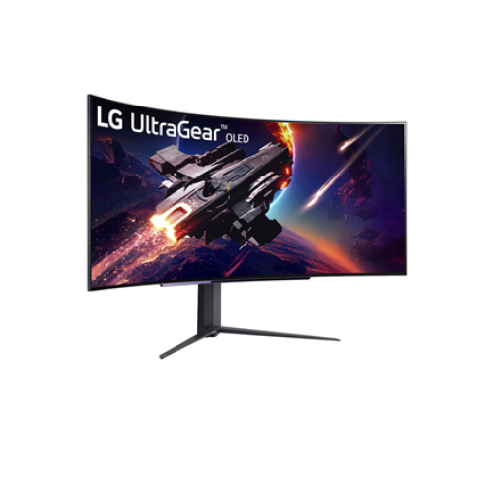 LG , UltraGear Curved OLED Gaming Monitor , 45GR95QE-B , 45 , WQHD , 21:9 , 240 Hz , 0.03 ms , 3440 x 1440 , HDMI ports quantity 2