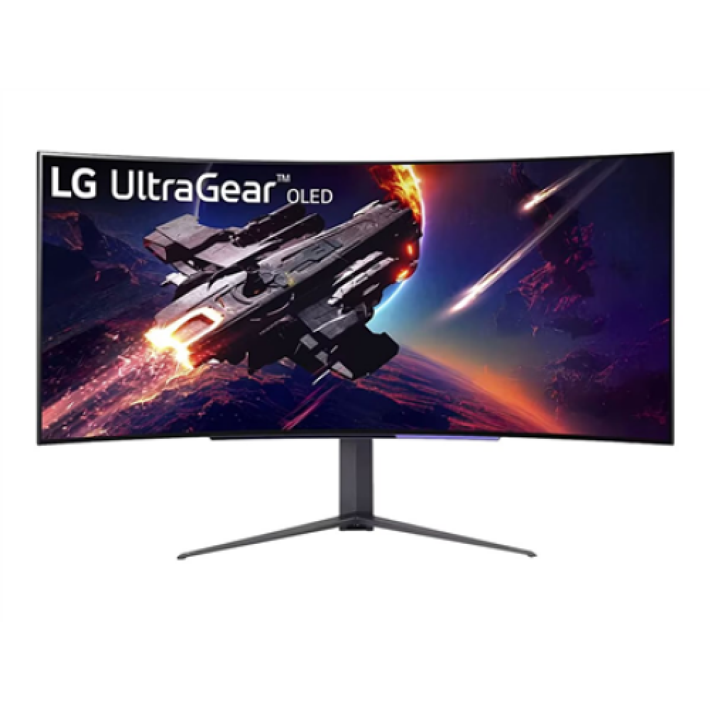 LG , UltraGear Curved OLED Gaming Monitor , 45GR95QE-B , 45 , WQHD , 21:9 , 240 Hz , 0.03 ms , 3440 x 1440 , HDMI ports quantity 2