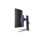 LG , UltraGear Curved OLED Gaming Monitor , 45GR95QE-B , 45 , WQHD , 21:9 , 240 Hz , 0.03 ms , 3440 x 1440 , HDMI ports quantity 2