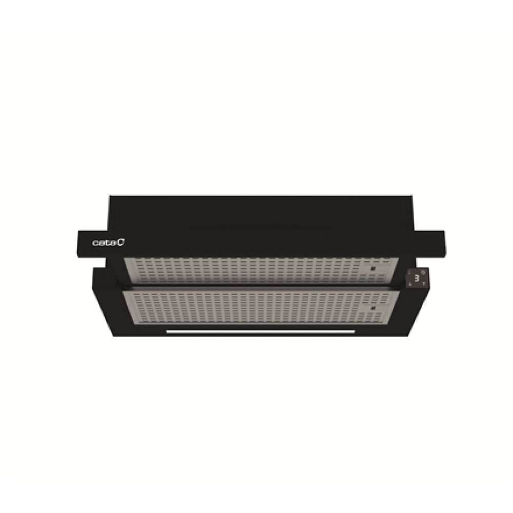 02010409 CATA Hood , TFH 6430 GBK , Telescopic , Energy efficiency class A+ , Width 59.8 cm , 391.5 m³/h , Electronic , LED , Black