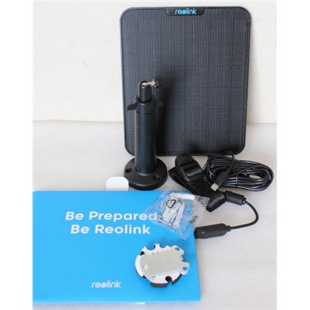 SALE OUT. , Reolink , Solar charger for video cameras , Solar Panel 2 , UNPACKED, SCRATCHED HOLDER , 23 month(s)