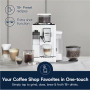 Delonghi , Coffee maker , Rivelia EXAM440.55.W , Pump pressure 19 bar , Built-in milk frother , Fully Automatic , 1450 W , Arctic White