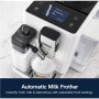 Delonghi , Coffee maker , Rivelia EXAM440.55.W , Pump pressure 19 bar , Built-in milk frother , Fully Automatic , 1450 W , Arctic White