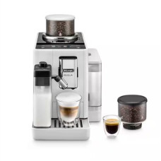 Delonghi , Coffee maker , Rivelia EXAM440.55.W , Pump pressure 19 bar , Built-in milk frother , Fully Automatic , 1450 W , Arctic White Delonghi , Coffee maker , Rivelia EXAM440.55.W , Pump pressure 19 bar , Built-in milk frother , Fully Automatic , 1450 W , Arctic White