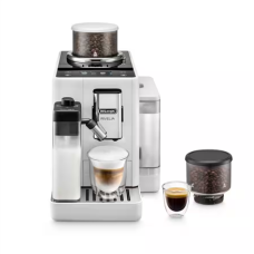 Delonghi , Coffee maker , Rivelia EXAM440.55.W , Pump pressure 19 bar , Built-in milk frother , Fully Automatic , 1450 W , Arctic White