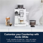 Delonghi , Coffee maker , Rivelia EXAM440.55.W , Pump pressure 19 bar , Built-in milk frother , Fully Automatic , 1450 W , Arctic White