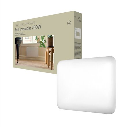 Mill Invisible Heater , IB700DN , Panel Heater , 700 W , Suitable for rooms up to 9-12 m² , White , IPX4