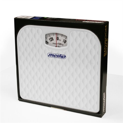 Mesko , Scale , MS 8160 , Mechanical , Maximum weight (capacity) 130 kg , Accuracy 1000 g , White