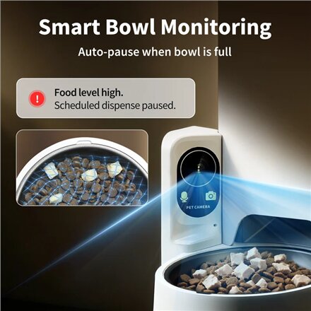 PETKIT P571 2 (D4H-2) YumShare Solo 2 Feeder with camera , Capacity 3 L , Material ABS, 304 stainless steel, Silicone , White