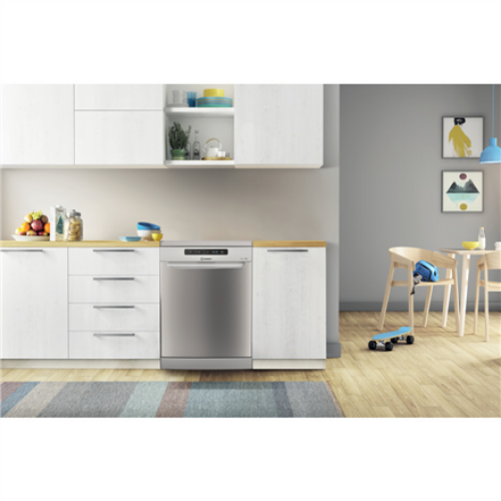 INDESIT Dishwasher DFC 2B+19 AC X Free standing, Width 60 cm, Number of place settings 13, Number of programs 5, Energy efficiency class F, Inox