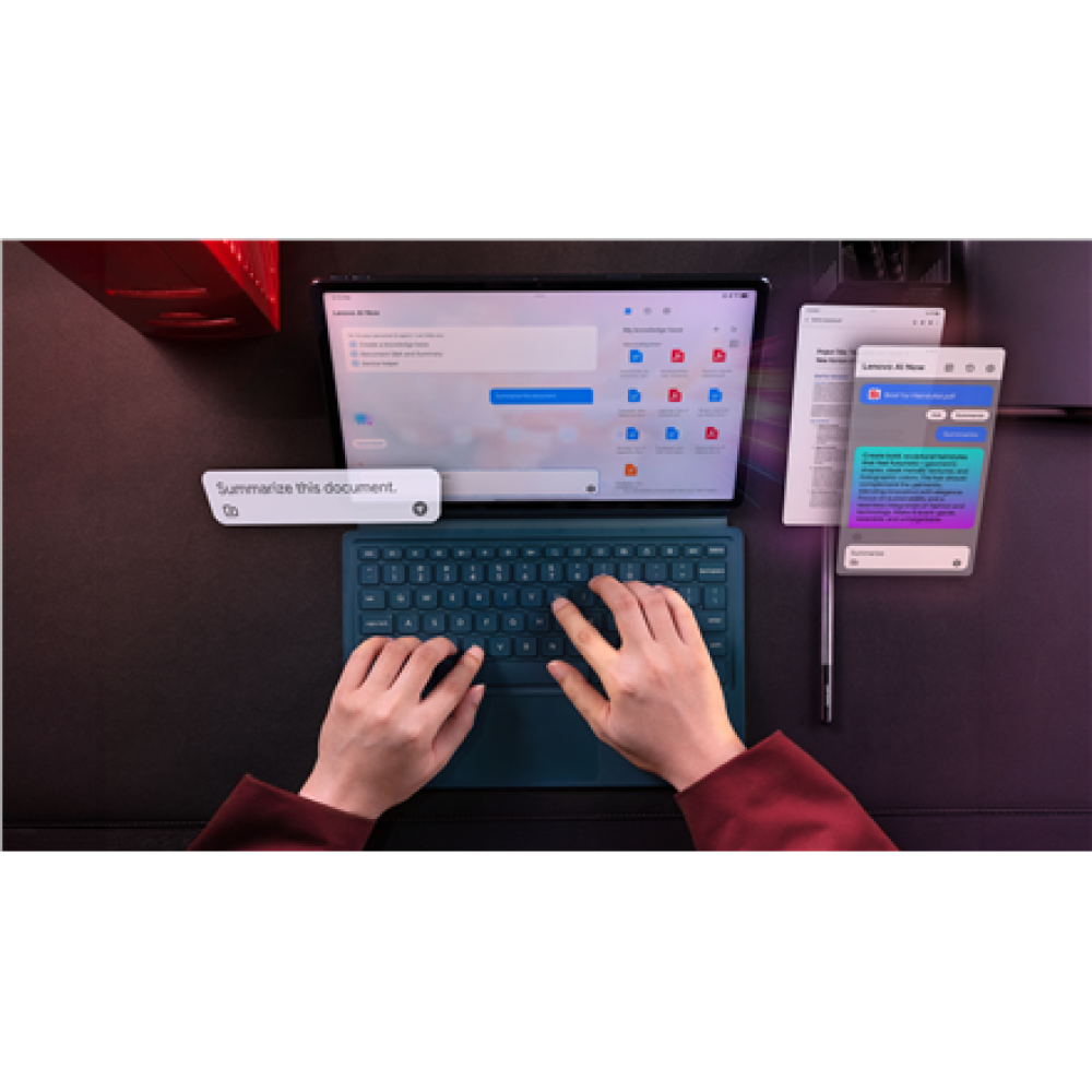 Lenovo Yoga Tab Plus , TB520FU , 12.7 , LTPS , 2944 x 1840 pixels , Qualcomm , Snapdragon 8 Gen 3 , 16 GB , Soldered LPDDR5x , 256 GB , Wi-Fi , Front camera , 13 MP , Rear camera , 13 MP , Bluetooth , 5.4 , Android , 14 , Warranty 24 month(s)