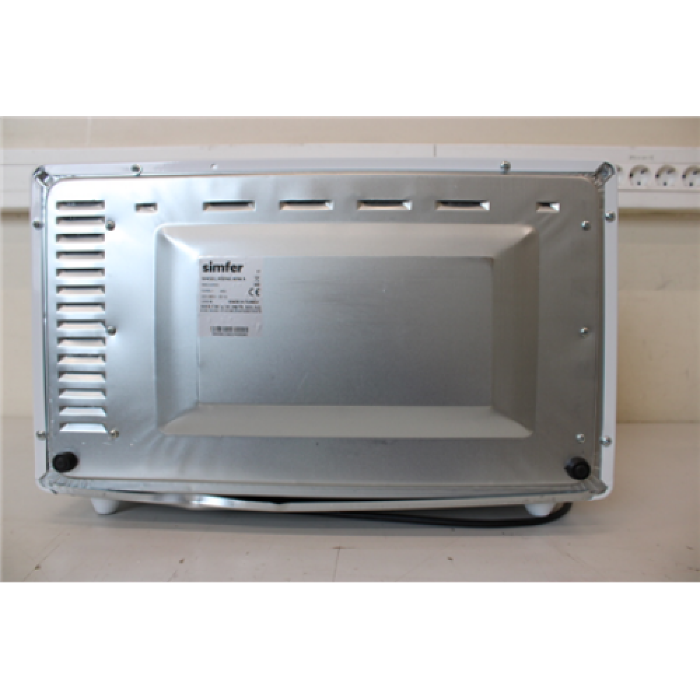 SALE OUT. Simfer M4531.R02N0.WW.5 Midi Oven, Electric, Capacity 36.6 L, 5 functions, Mechanical control, White Simfer Midi Oven M4531.R02N0.WW5 36.6 L, Electric, Mechanical, White, THE KORPUS IS DAMAGED ,STANDS UNEVENLY