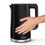 Tristar Double Walled Kettle , WK-3407 , Electric , 2200 W , 1.7 L , Plastic , 360° rotational base , Black