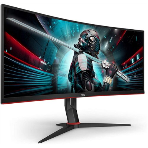 AOC , Gaming Monitor , CU34G2X , 34 , VA , QHD , 21:9 , 144 Hz , 1 ms , 3440 x 1440 pixels , 300 cd/m² , Headphone out (3.5 mm) , HDMI ports quantity 2 , Black