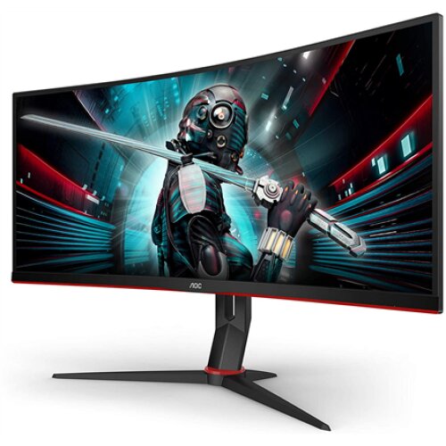 AOC , Gaming Monitor , CU34G2X , 34 , VA , QHD , 21:9 , 144 Hz , 1 ms , 3440 x 1440 pixels , 300 cd/m² , Headphone out (3.5 mm) , HDMI ports quantity 2 , Black