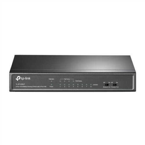 TP-LINK , Switch , TL-SF1008LP , Unmanaged , Desktop , 10/100 Mbps (RJ-45) ports quantity 8 , Power over Ethernet (PoE) ports quantity 4 , Power supply type External