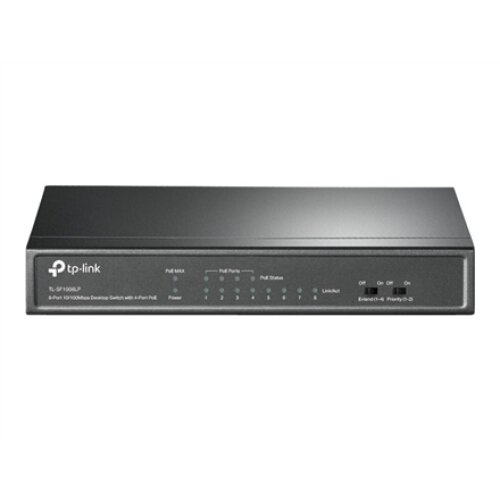 TP-LINK , Switch , TL-SF1008LP , Unmanaged , Desktop , 10/100 Mbps (RJ-45) ports quantity 8 , Power over Ethernet (PoE) ports quantity 4 , Power supply type External