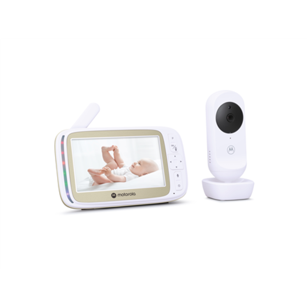 Motorola 5.0” Wi-Fi Video Baby Monitor with Stargrip Crib Mount , VM45 Connect , White