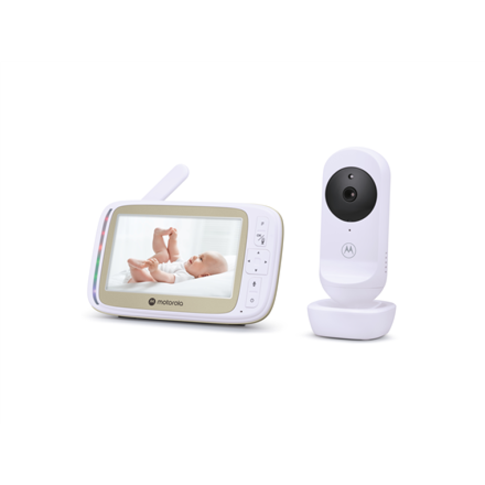 Motorola 5.0” Wi-Fi Video Baby Monitor with Stargrip Crib Mount , VM45 Connect , White