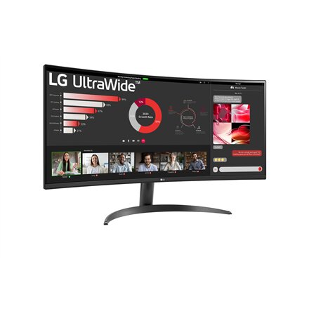 LG , 34WR50QK-B , 34 , VA , QHD , 21:9 , 100 Hz , 5 ms , 3440 x 1440 pixels , 240 cd/m² , HDMI ports quantity 2