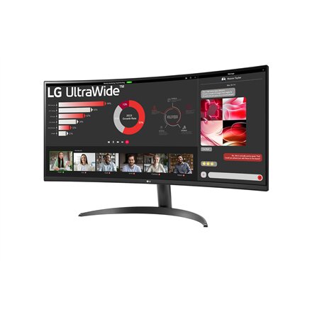 LG , 34WR50QK-B , 34 , VA , QHD , 21:9 , 100 Hz , 5 ms , 3440 x 1440 pixels , 240 cd/m² , HDMI ports quantity 2
