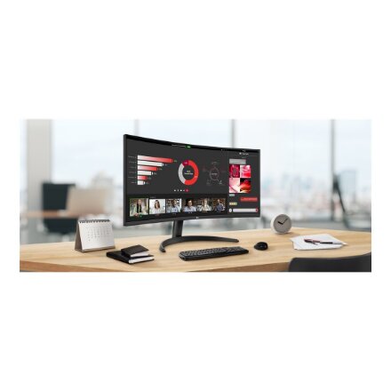 LG , 34WR50QK-B , 34 , VA , QHD , 21:9 , 100 Hz , 5 ms , 3440 x 1440 pixels , 240 cd/m² , HDMI ports quantity 2