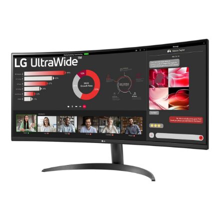 LG , 34WR50QK-B , 34 , VA , QHD , 21:9 , 100 Hz , 5 ms , 3440 x 1440 pixels , 240 cd/m² , HDMI ports quantity 2