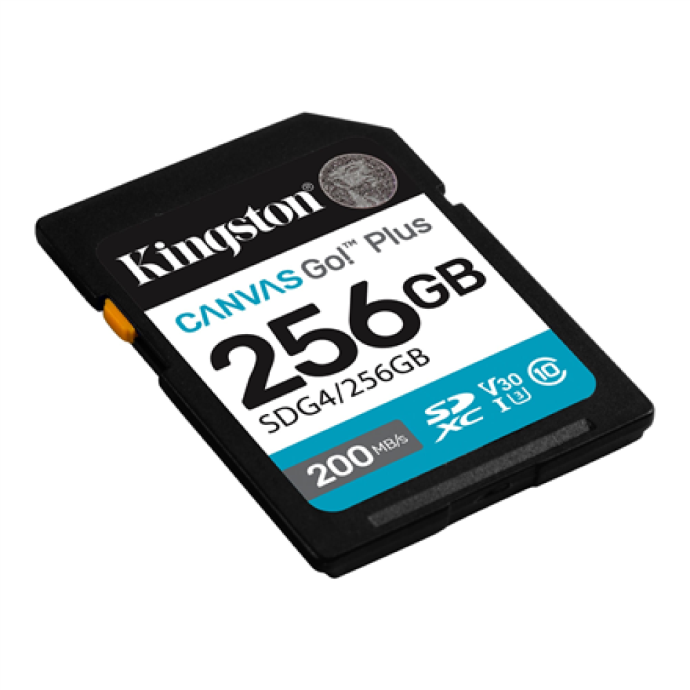 Kingston , Canvas Go! Plus , 256 GB , SD , Flash memory class Class 10, UHS-I, U3, V30