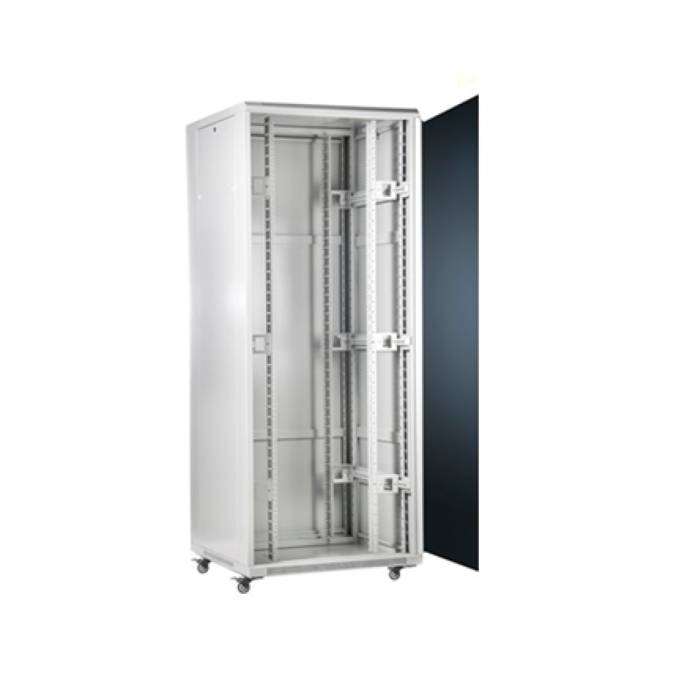 SOMI Networks , 42U, 19″ Freestanding Cabinet , 42U-60/80NAC , Gray , Max Load 800kg; Removable and Lockable Side Panels; Glass Doors; Unassembled , Depth: 80 cm