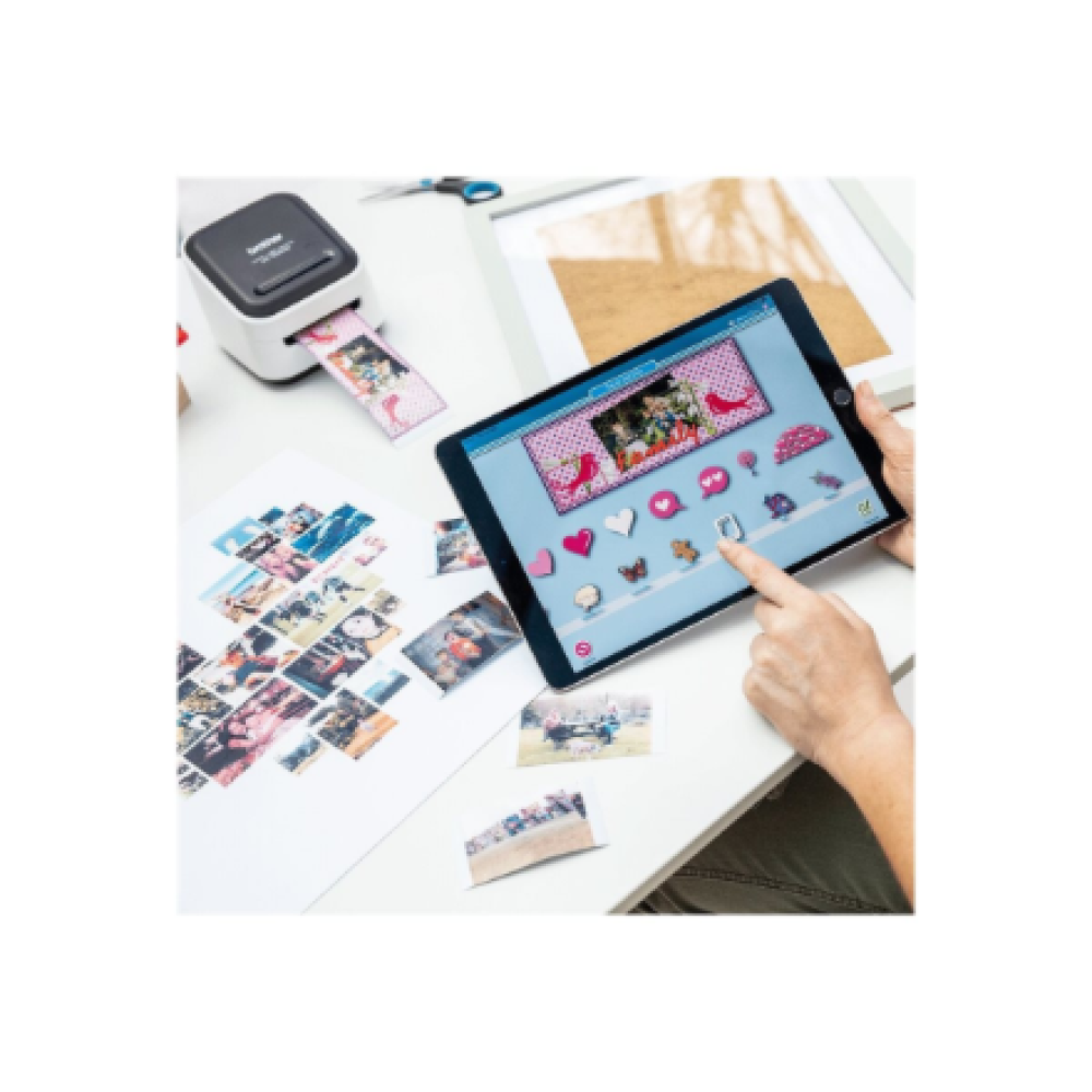 Brother VC-500W , Colour , ZINK Zero-Ink , Label Printer , Wi-Fi , Black/ grey