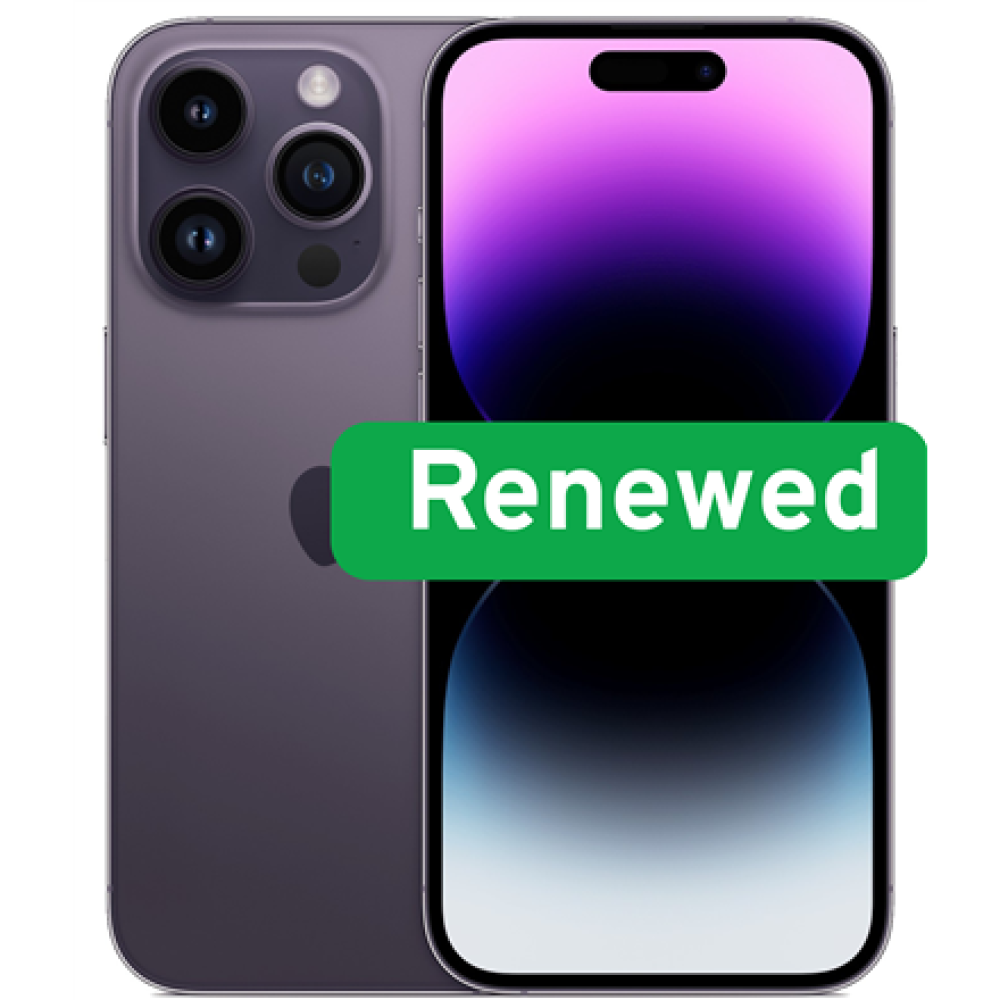 Apple Renew , RENEW , Grade C , iPhone 14 Pro , Purple , 6.1 , Super Retina XDR OLED , 2556 x 1179 pixels , A16 Bionic , 6 GB , 128 GB , Dual SIM , 5G , 48+12+12 MP , iOS , 18