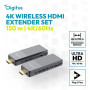 Digitus 4K Wireless HDMI Extender Set, 150 m, 4K/60Hz , DS-55359